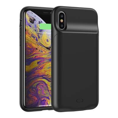 4500mAh Slim Portable Charger Case Extend Battery Life with Backup Charging Case Compatible with QI-enabled smart Phone 8